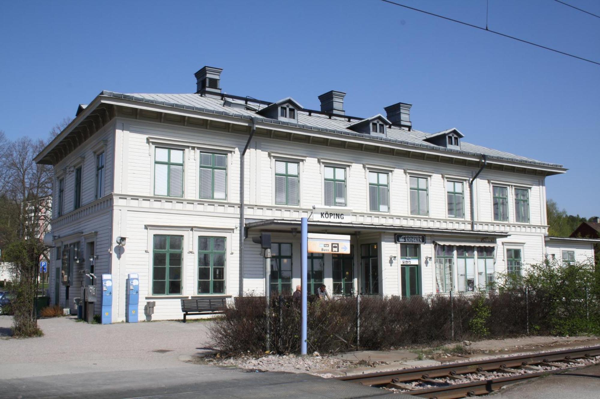 Hotell Lilla Station Köping Esterno foto
